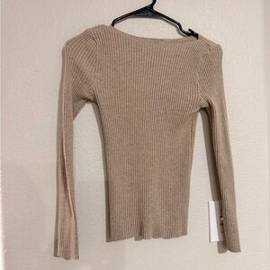 Ribbed Long Sleeve Sweater